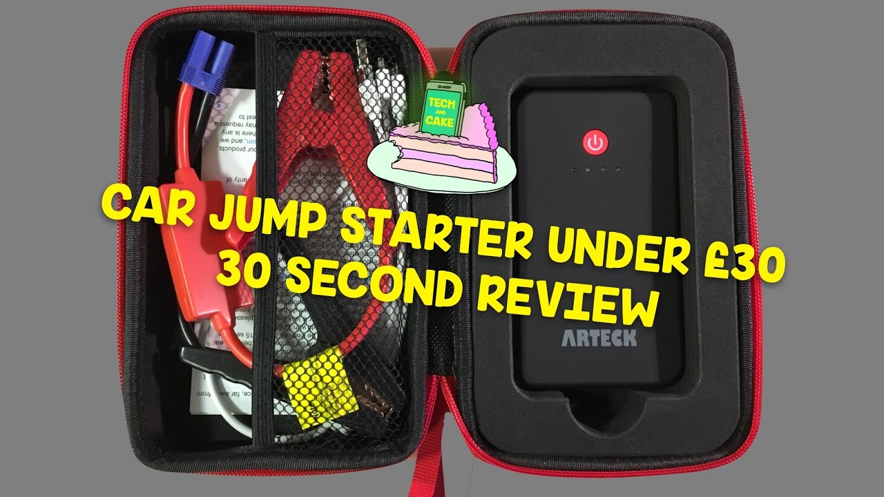 ARTECK Car Battery Jump Starter 30 Second Review - YouTube