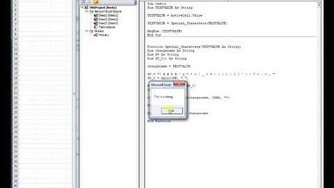 VBA -  HOW TO: Remove Special Characters From String