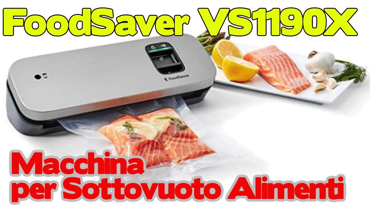 FoodSaver VS1190X Macchina per Sottovuoto Alimenti Compatta 