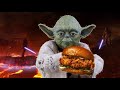 [ASMR] Yoda eats a Popeyes Chicken sandwich as Anakin burns on Mustafar