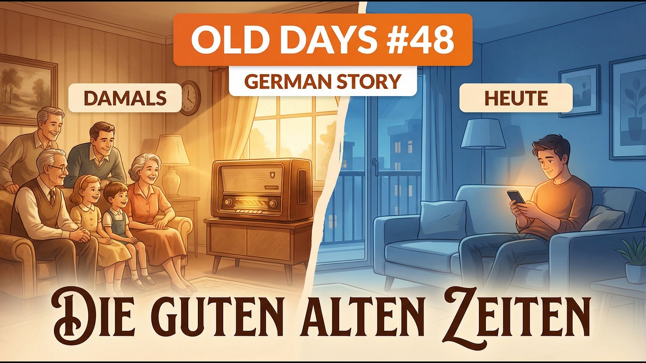 #48  Learn German with a Story: Die guten alten Zeiten (The Good Old Days) 📖
