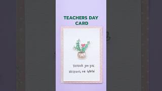 DIY Teachers Day Card | Easy Handmade Thank You Card for Teachers | Paper Craft
