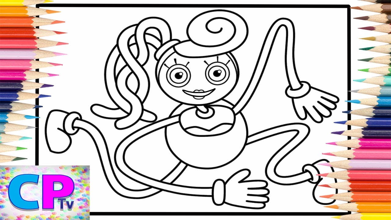 Mommy Long Legs - Poppy Playtime Chapter 2 Coloring Book: Mommy Long Legs  in Poppy Playtime Chapter