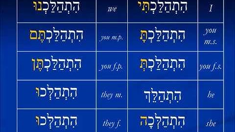 More understanding Hebrew verb structure - Pual, hophal, hitpael perfect
