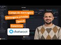 Chatwoot: Campo de Mensagens, Assinatura, OpenAI + Relatórios