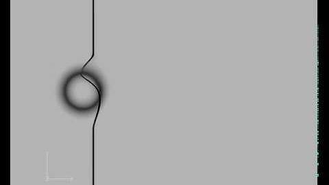 Shock vortex interaction