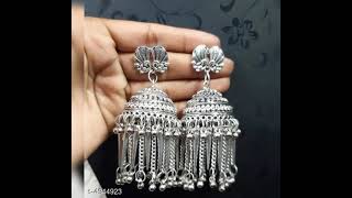 meesho jewellery || earrings || silver earring ||