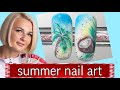 Coconut on the nails-summer nail design?manicure on vacation, victoria bandurist