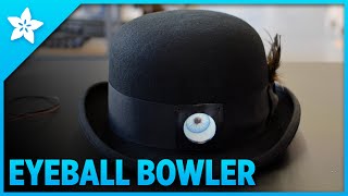 Animated Eye Bowler Hat for Halloween