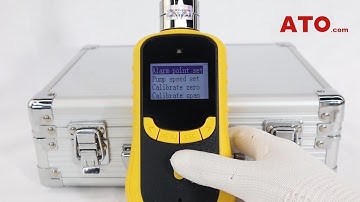 Portable Single Gas Detector Parameter Settings Instruction Video