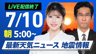 ウェザーニュースの配信のサムネイル画像