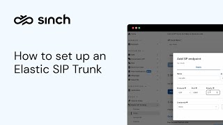 Sinch Elastic SIP Trunking Demo