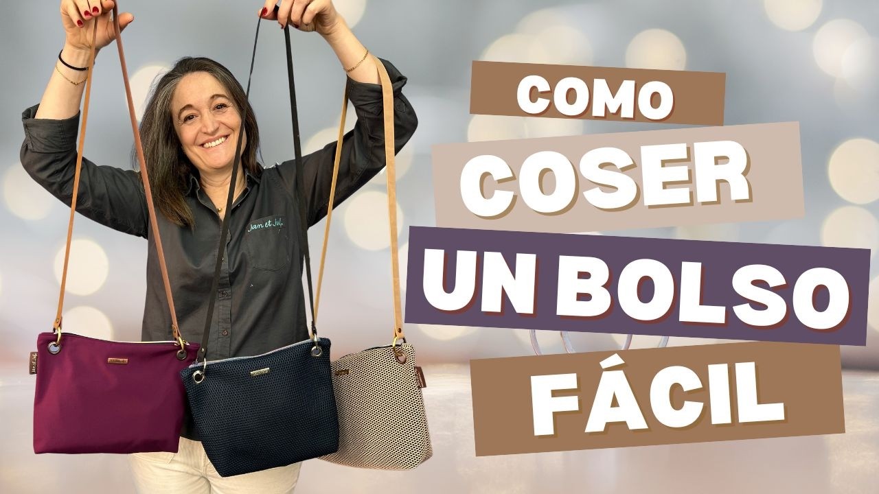 Bolso con arandelas y cremallera, fácil y espectacular ✂️👜