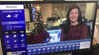 Weather Network Christmas Eve + Day 2020 Toronto Area (Markham) Local Forecast