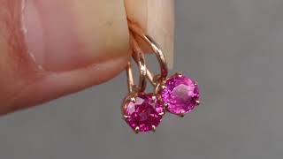 Celebrity Burma No Heat Ruby & Diamond Ring & Earrings by 33 Net Worth