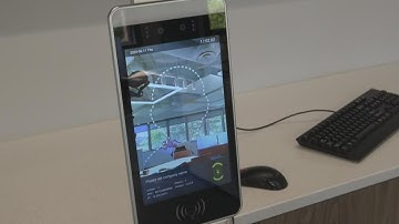 Non-contact kiosk detects body temperature