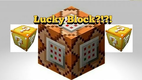How to Make a Lucky Block With Command Blocks in Minecraft pe: Tutorial