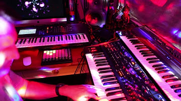 APC Mini Jam - Live Looping in Ableton with DSI/Oberheim OB6 and Yamaha Montage