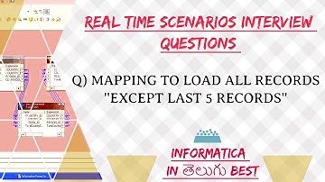 HOW TO LOAD ALL RECORDS EXCEPT LAST 5 RECORDS || GP INFORMATICA TELUGU || INFORMATICA COURSES