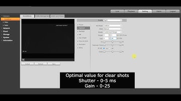 Setting the night mode in Dahua cameras for car license plate recognition