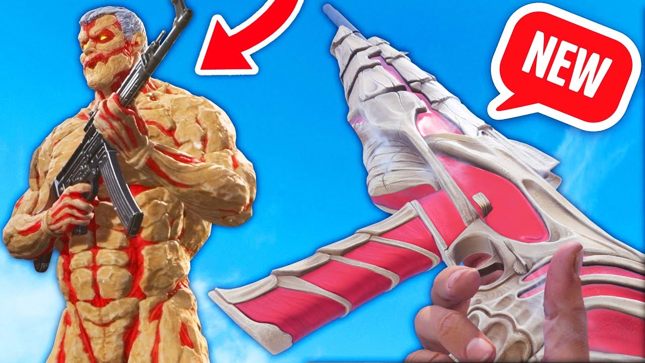 INSANE... Attack on Titan MASTERCRAFT Inspect and Armored Titan bundle review (WARZONE / VANGUARD)