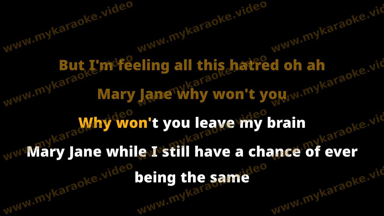 Mary Jane  - Caitlyn Scarlett [Karaoke Version]