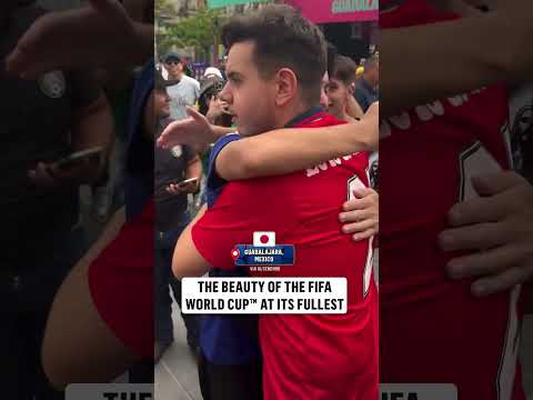 This Japan fan was feeling the support when he needed it most