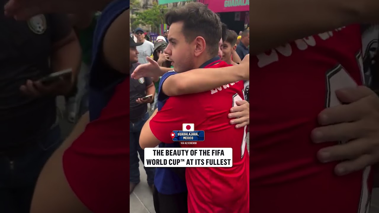This Japan fan was feeling the support when he needed it most