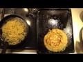 南部鉄器どっしりくんで広島風お好み焼き