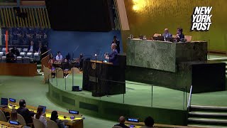 WATCH: Israeli ambassador shredding UN Charter during UNGA