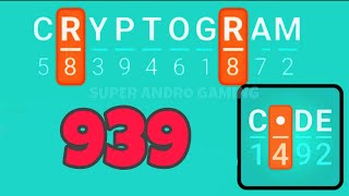 CRYPTOGRAM 939