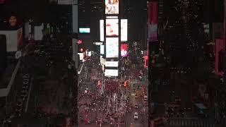 Drone Times Square, New York City