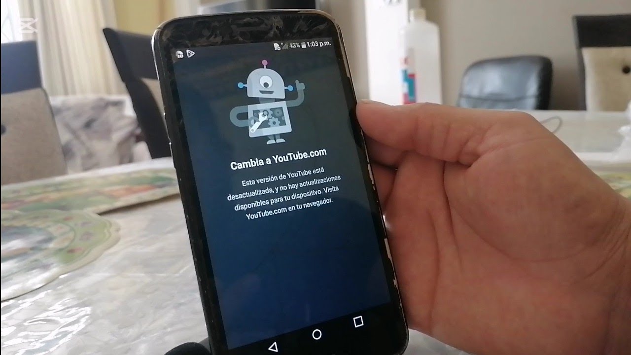 Está versión de YouTube ya no está disponible para tu dispositivo? 😱 ...