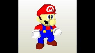 Mario 64 de papercraft