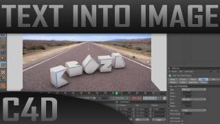 Realistic text into image/photo Cinema 4D Tutorial