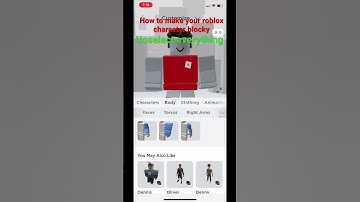 How to make your roblox character blocky #shorts
