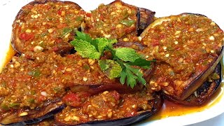 البتنجان المقلي بسر خلطة مطاعم الفول والطعمية بخلطة جبارة جربي وهتدعيلي🍆🍆Eggplant recipe