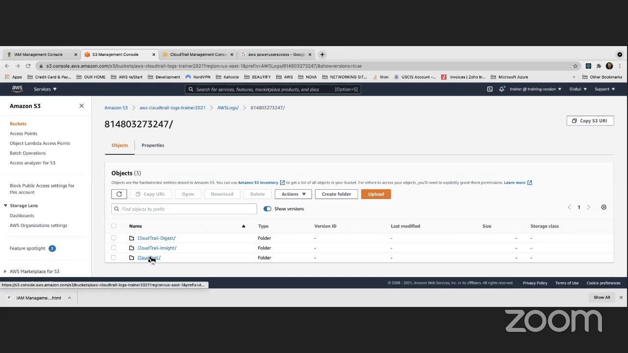 AWS: Create a CloudTrail Trail and Store Trail in an S3 bucket - YouTube
