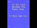 BETWEEN THE TRAIN CARS/ANALOG HORROR #creepy #scary #horror #trains #analoghorror