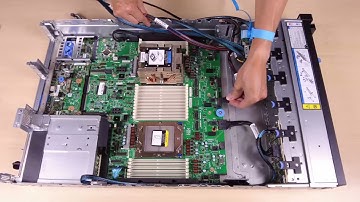 Lenovo ThinkSystem V3 2U server removing a front interposer card