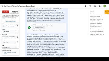 Building an IoT Analytics Pipeline on Google Cloud || #Updated || #GSP088