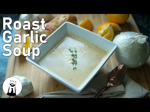 baked garlic and onion cream soup