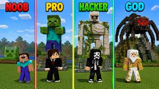 NOOB vs PRO vs HACKER vs GOD — MOB BUILD BATTLE! 🔥
