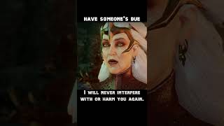 have someone's due — Dragon age : Inquisition dialogue scene