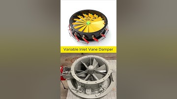 Variable Inlet Vane Damper #engineering #mechanical #mechanism #cad #solidworks #fusion360