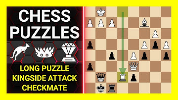 Chess Puzzles to Practice. Themes: Long puzzle, Kingside attack, Checkmate. Learn Chess