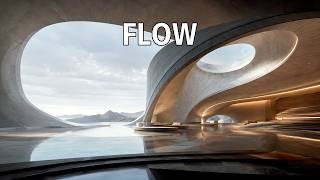 Architectural Ambient Music for Creative Work Background Music with Continuous Architectural Field