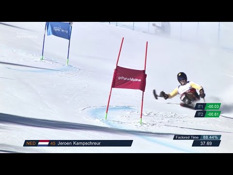 Jeroen Kampschreur | Giant Slalom Day Two | World Para Alpine World Cup | La Molina 2019