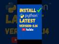 How to Install Python #shorts #short #python #tech #shortvideo