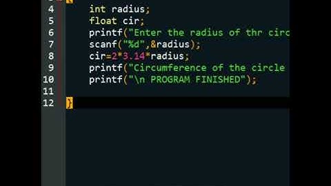 #C13 To find Circumference of a Circle in C | computer programming | #shorts #coding #programming